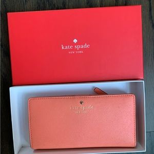 Kate spade coral wallet